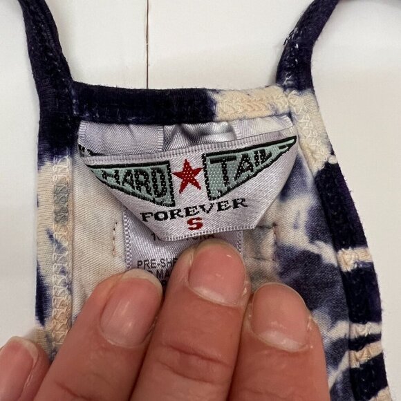 Hard Tail Tie Dye Active Workout 2 in 1 Built in Bra & Racer Back Tank Top Sz S - Picture 10 of 11